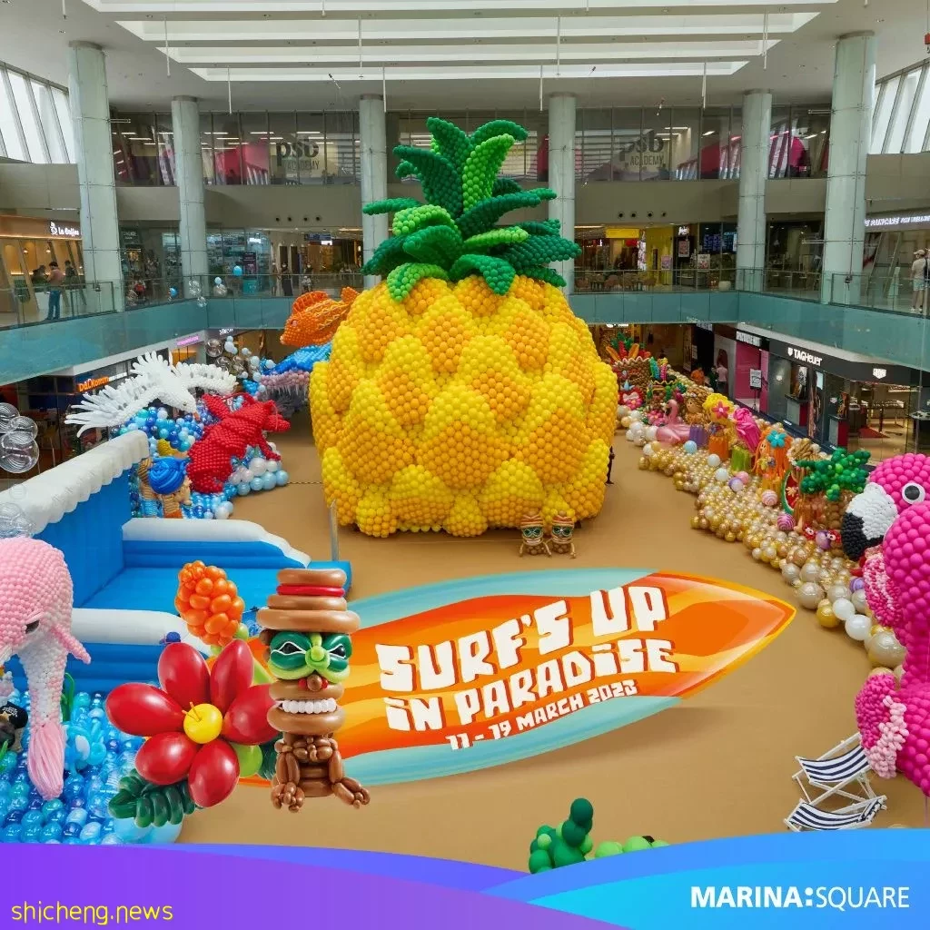 Marina Square超大型氣球展,免費入場!繽紛色彩的氣球打造歡樂海洋,出片效果上鏡又好看