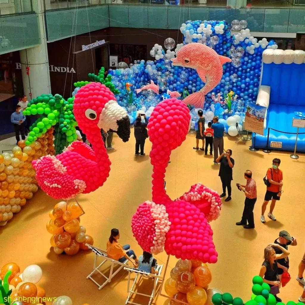 Marina Square超大型氣球展,免費入場!繽紛色彩的氣球打造歡樂海洋,出片效果上鏡又好看