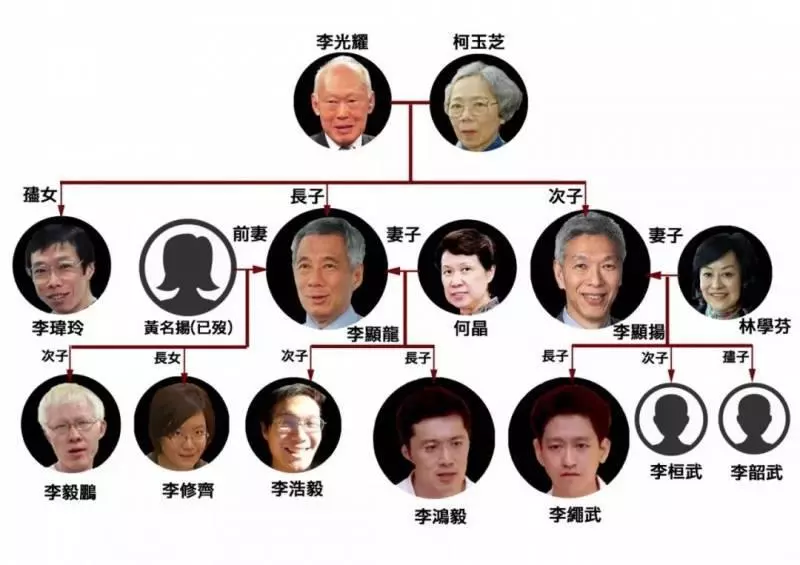 李光耀孙子公开出柜扒一扒新加坡李家10个子孙现在都在做什么