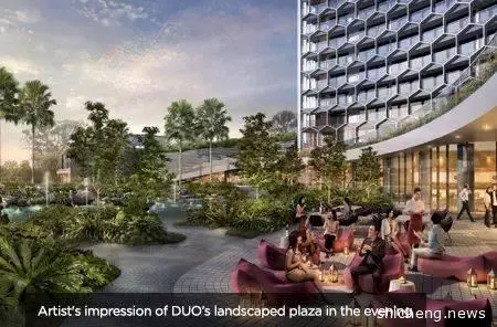 DUO Residences(双景岭) ||新加坡武吉士区综合住宅项目, 知名建筑师设计